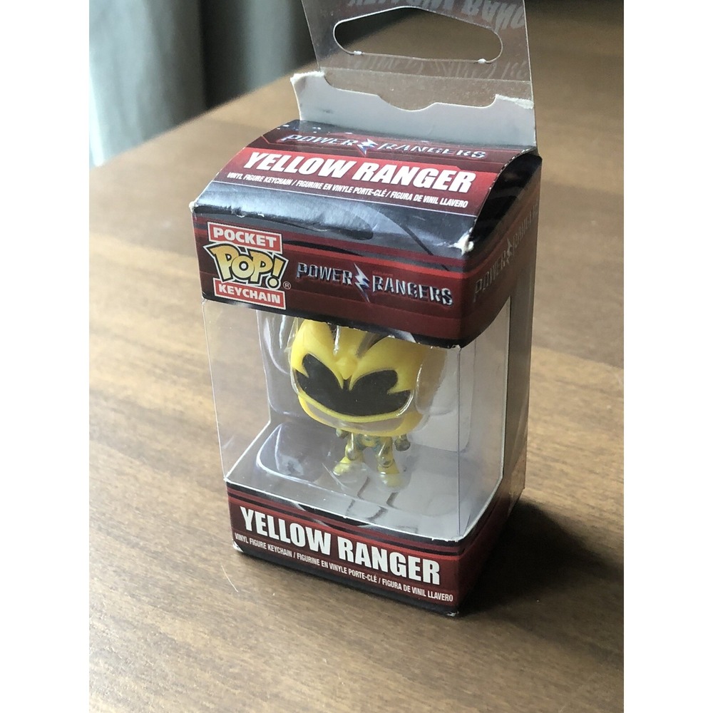 FUNKO Pop Keychain Power Rangers Yellow Ranger Action‎ Figure - Picture 4 of 9